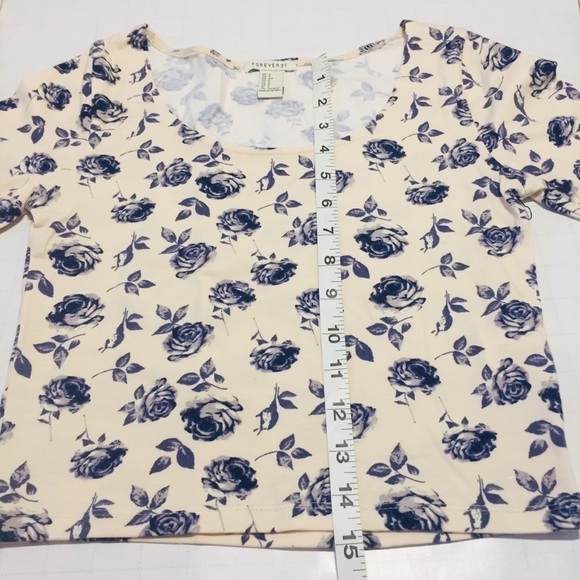 Violet cotton long sleeves crop top size S - Picture 4 of 8